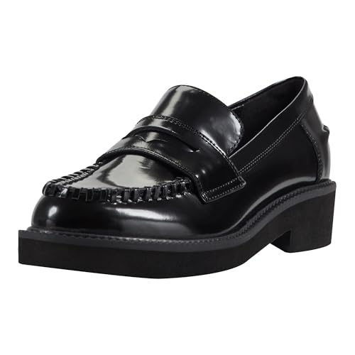 Marc Fisher LTD Damen Dagman Loafer, Schwarzes Leder 001, 38 EU von Marc Fisher LTD