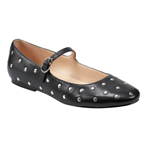 Marc Fisher LTD Damen Elizza Ballerinas, Schwarzes Leder 001, 40 EU von Marc Fisher LTD