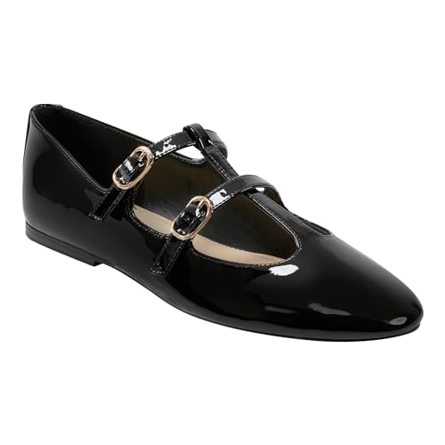 Marc Fisher LTD Damen Evie Ballerinas, Schwarzes Lackleder 001, 39 EU von Marc Fisher LTD