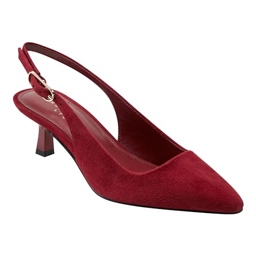 Marc Fisher LTD Damen Kory Pumps, Dunkelrotes Wildleder 600, 38.5 EU von Marc Fisher LTD