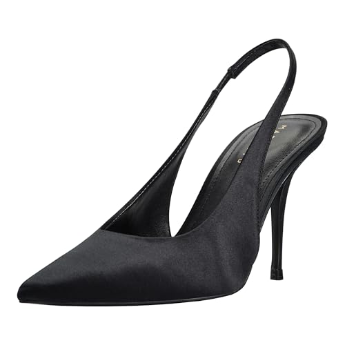 Marc Fisher LTD Damen Leynne Pumps, Black Satin 001, 39.5 EU von Marc Fisher LTD