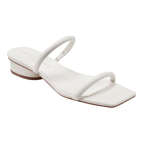 Marc Fisher LTD Damen Raelyn Sandale mit Absatz, Ivory Leather 150, 36 EU von Marc Fisher LTD