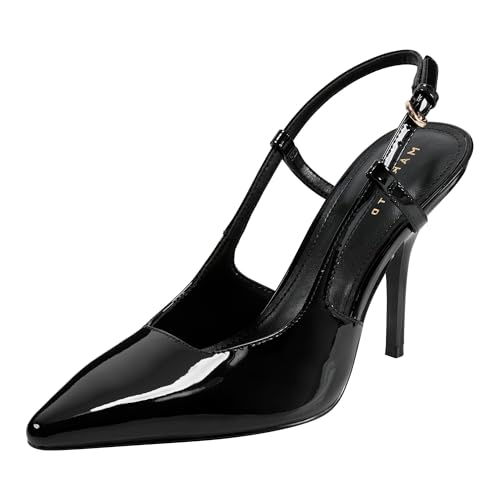 Marc Fisher LTD Damen Torry Pumps, Schwarzes Lackleder 001, 35 EU von Marc Fisher LTD