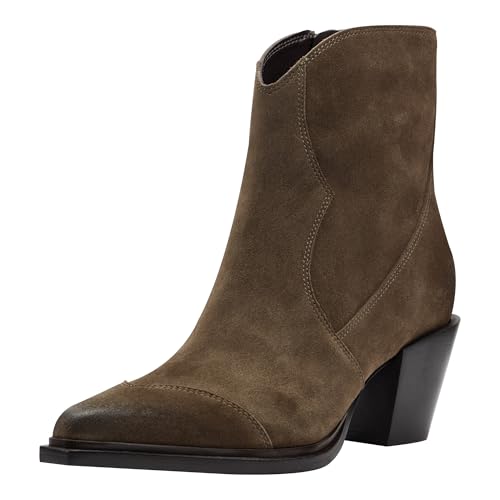 Marc Fisher LTD Giulie Damen-Stiefelette, Dunkelgrünes Wildleder 300, 38 EU von Marc Fisher LTD