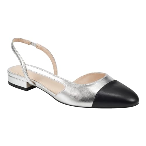 Marc Fisher Damen Dela Ballerinas, Silber 040, 40 EU von Marc Fisher