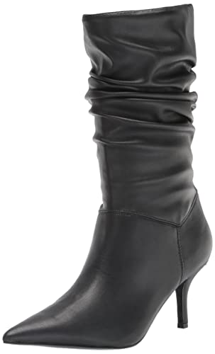 Marc Fisher Damen Manya Mode-Stiefel, schwarzes Leder, 38.5 EU von Marc Fisher