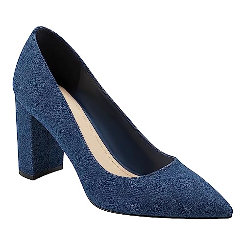 Marc Fisher Damen Viviene Pumps, Denim Blue 400, 36 EU von Marc Fisher