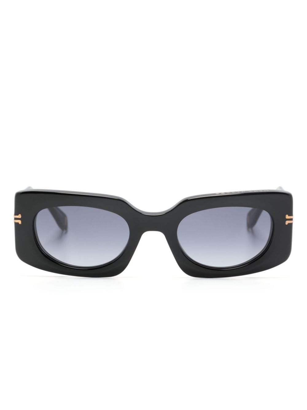 Marc Jacobs Eyewear Eckige Sonnenbrille mit Logo-Gravur - Schwarz von Marc Jacobs Eyewear