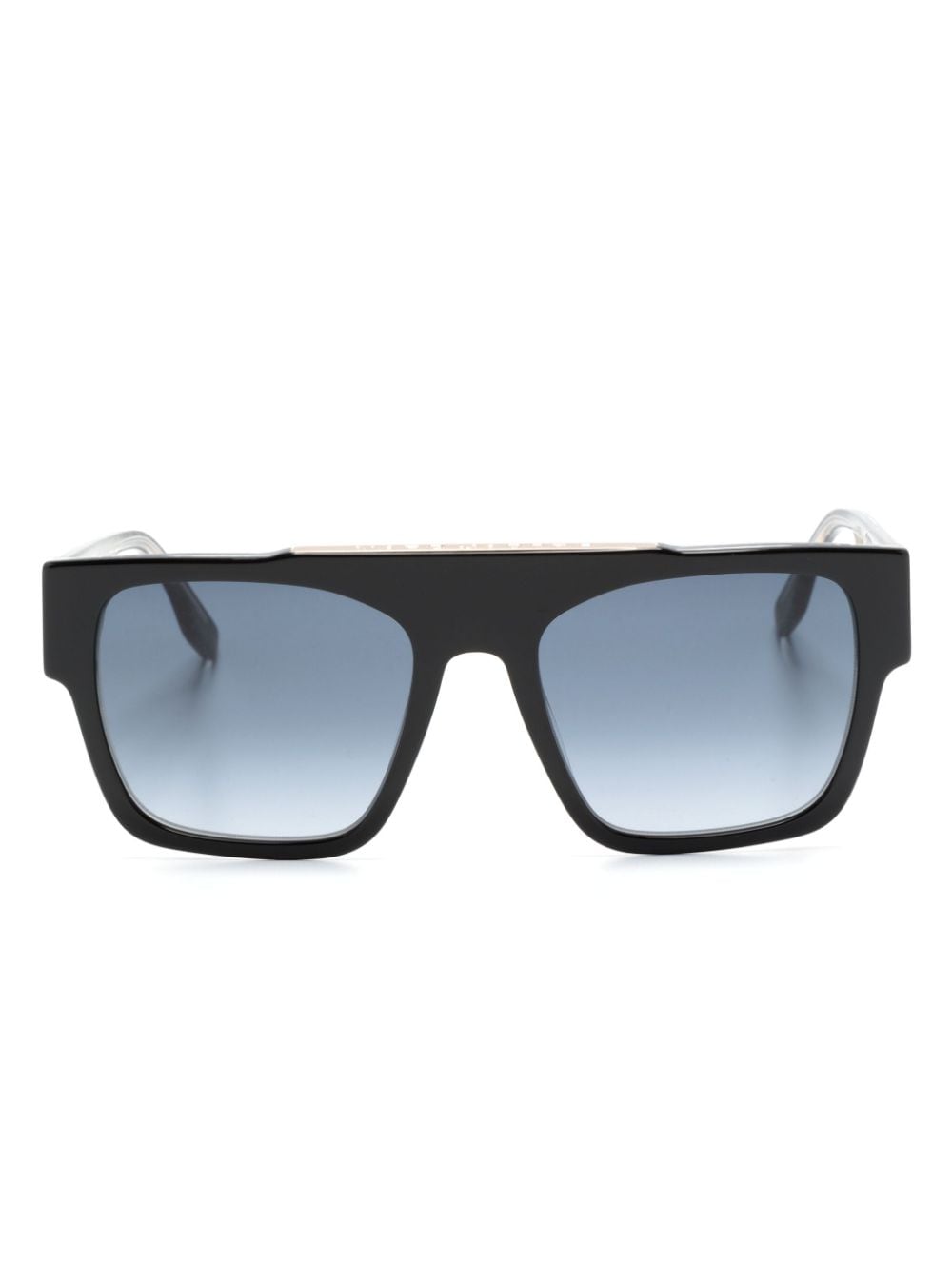 Marc Jacobs Eyewear Eckige Sonnenbrille mit Logo-Print - Schwarz von Marc Jacobs Eyewear