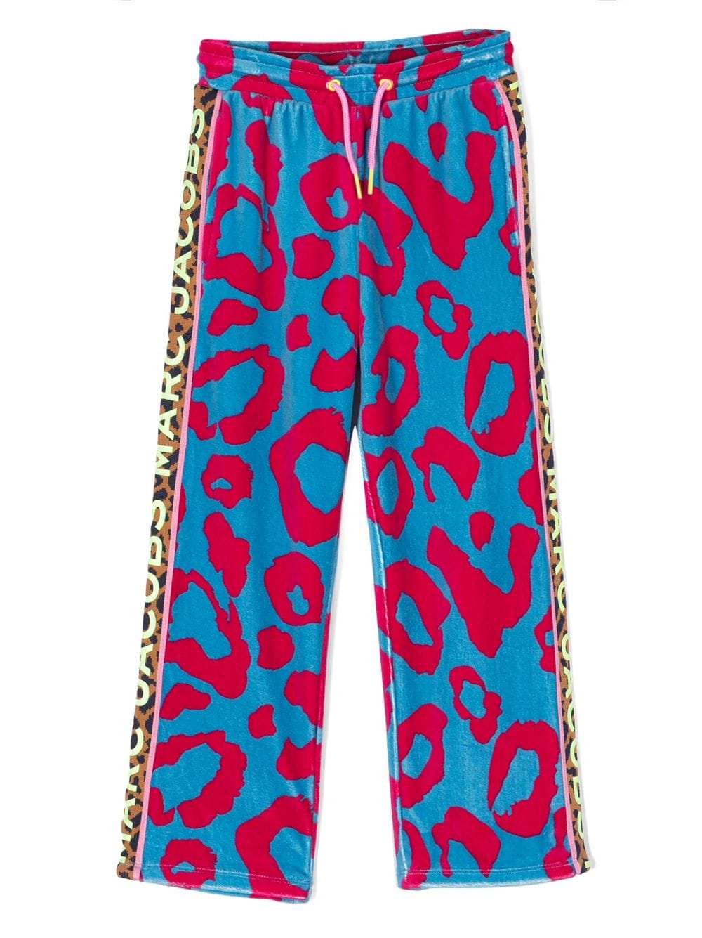 Marc Jacobs Kids Hose in Samtoptik mit Geparden-Print - Rosa von Marc Jacobs Kids