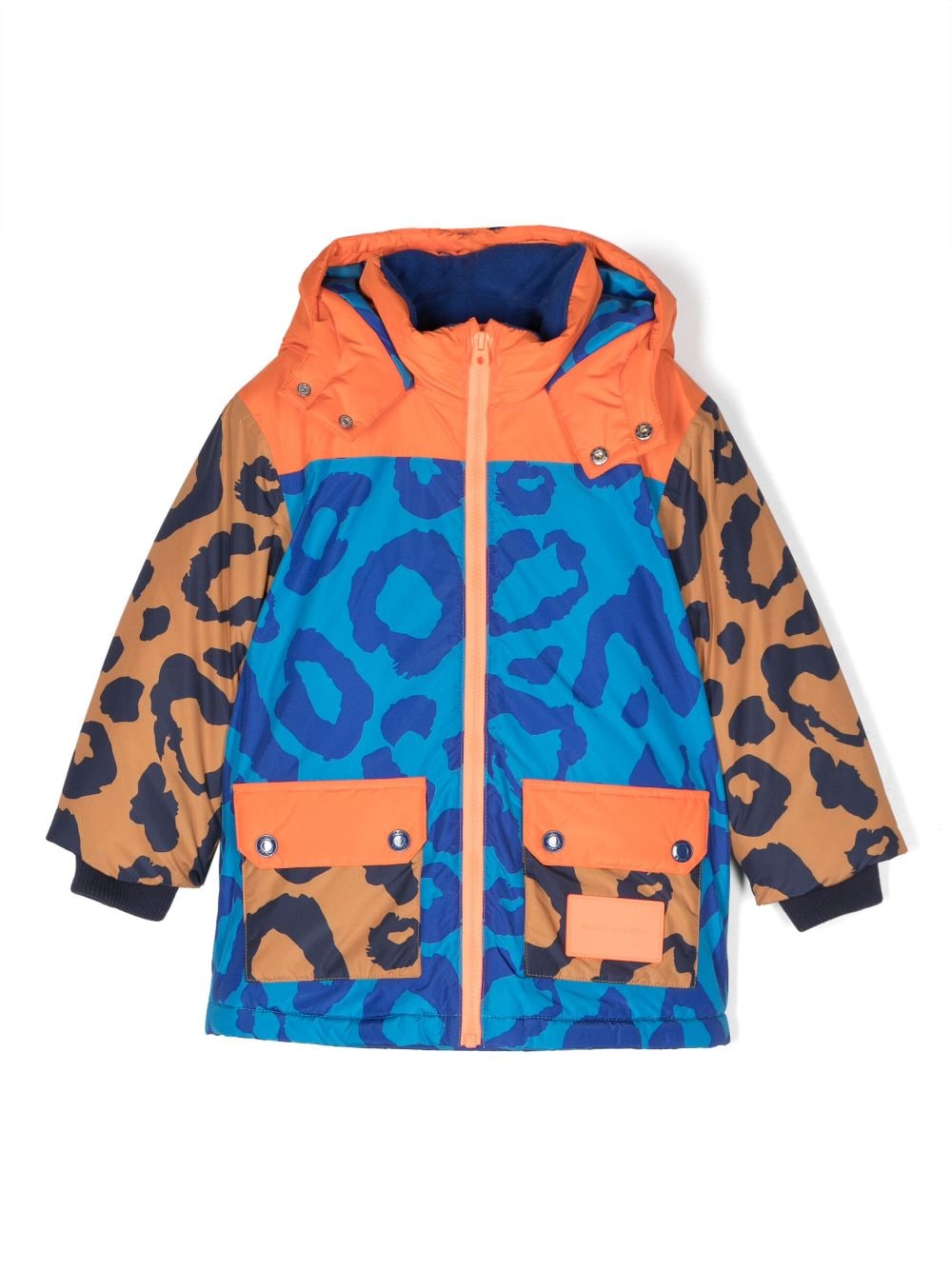 Marc Jacobs Kids Kapuzenmantel mit Geparden-Print - Blau von Marc Jacobs Kids