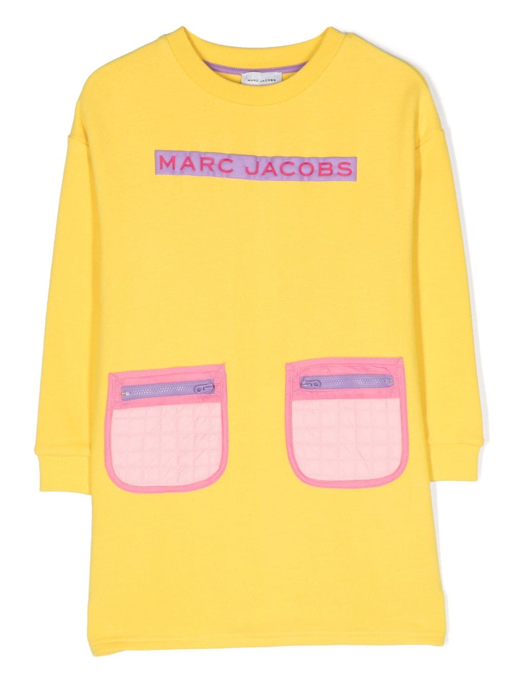 Marc Jacobs Kids Kleid mit Logo-Patch - Gelb von Marc Jacobs Kids