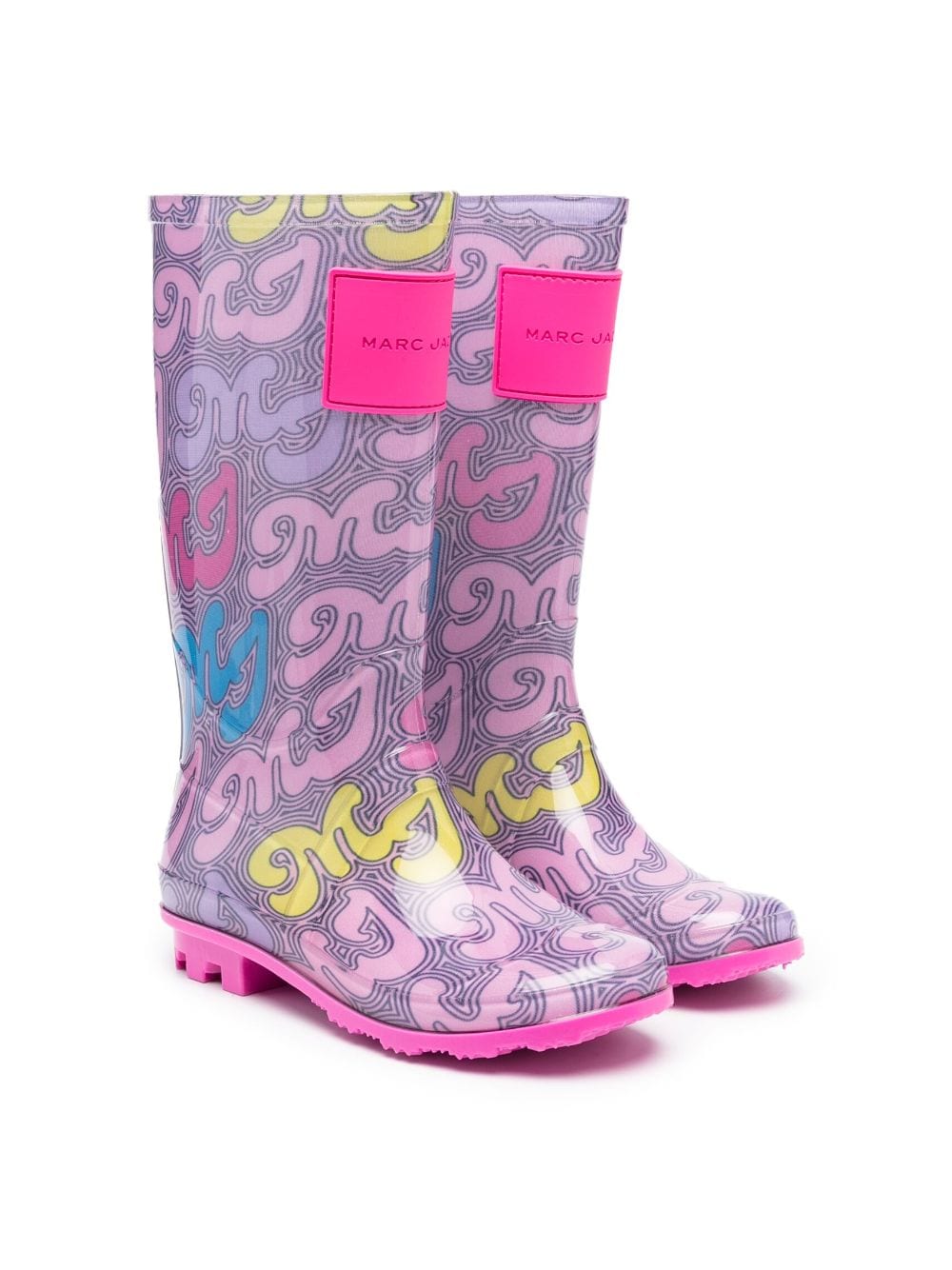 Marc Jacobs Kids Regenstiefel mit Logo-Print - Rosa von Marc Jacobs Kids