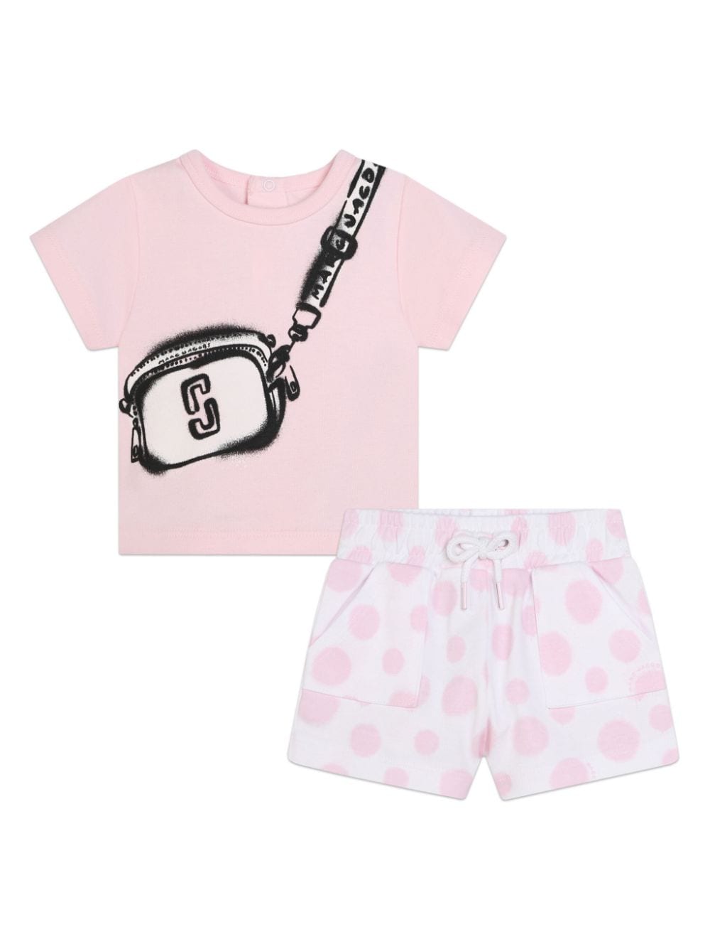 Marc Jacobs Kids Short-Set mit grafischem Print - Rosa von Marc Jacobs Kids