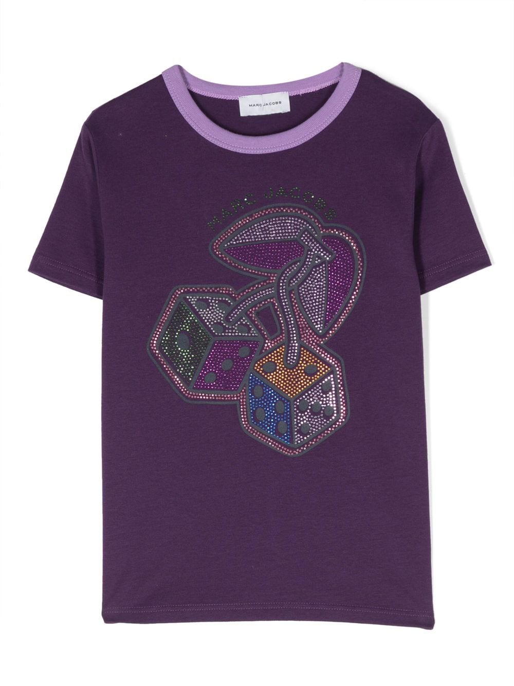 Marc Jacobs Kids T-Shirt mit Strass - Violett von Marc Jacobs Kids