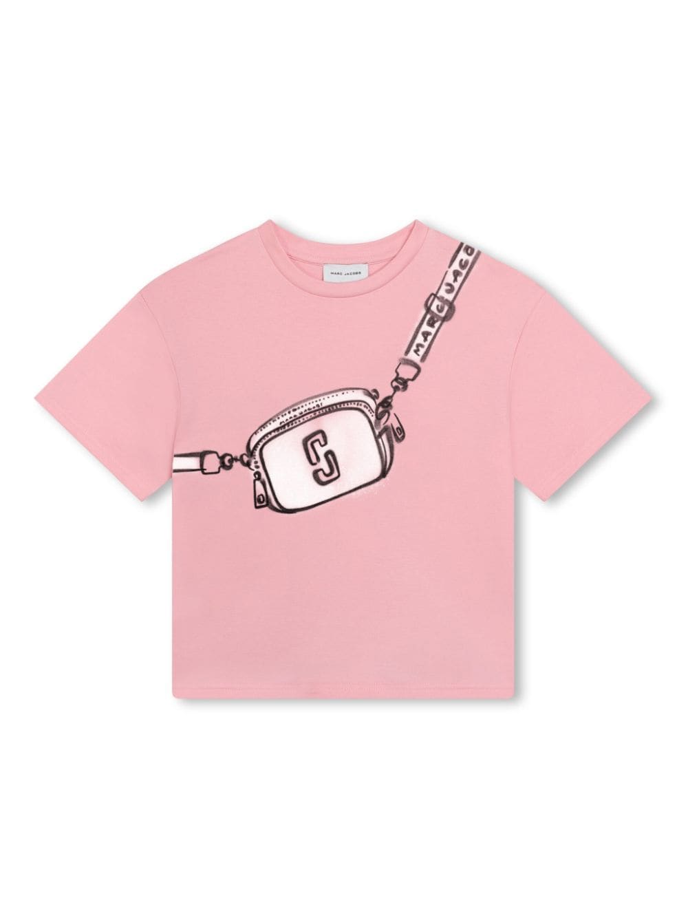 Marc Jacobs Kids T-Shirt mit Trompe-l'oeil-Print - Rosa von Marc Jacobs Kids