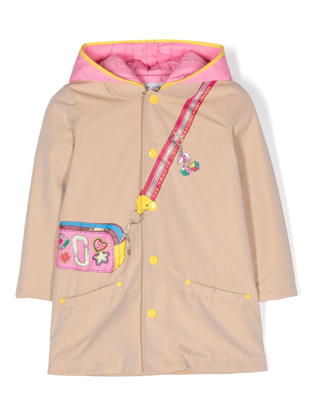 Marc Jacobs Kids Trenchcoat mit Snapshot-Print - Nude von Marc Jacobs Kids