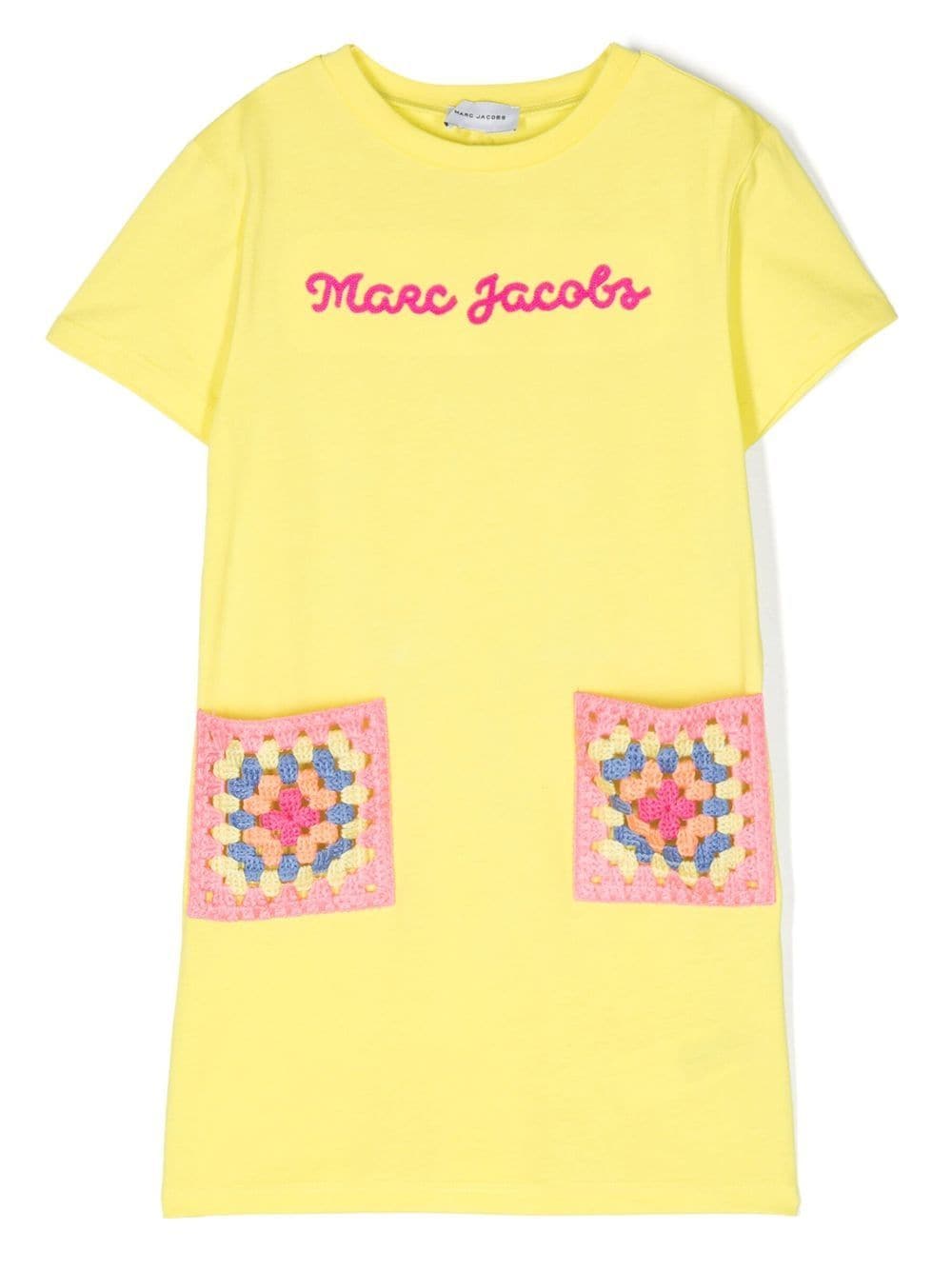 Marc Jacobs Kids Kleid mit Logo-Stickerei - Gelb von Marc Jacobs Kids