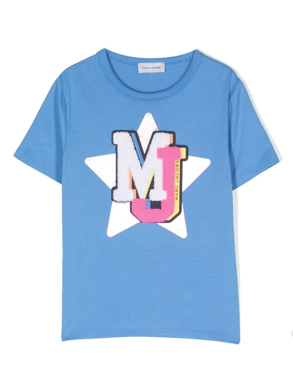 Marc Jacobs Kids T-Shirt mit Logo-Applikation - Blau von Marc Jacobs Kids