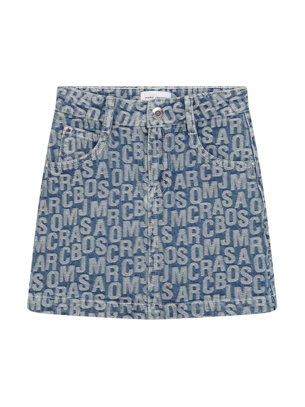 Marc Jacobs Kids Jeansrock mit Jacquard-Logos - Blau von Marc Jacobs Kids