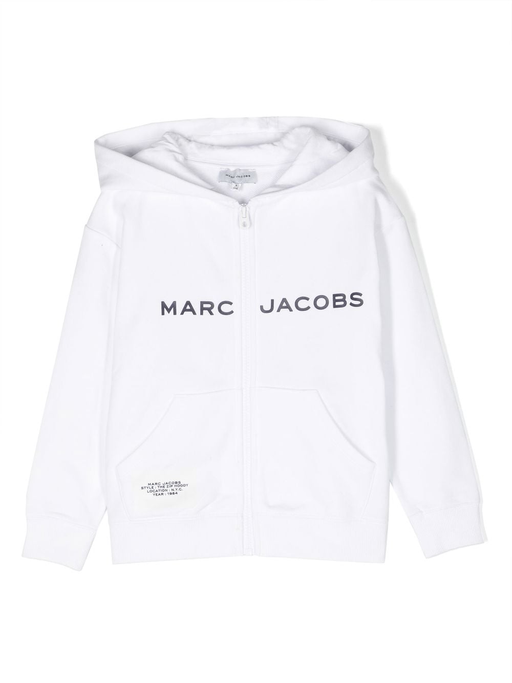 Marc Jacobs Kids Kapuzenjacke mit Logo-Print - Weiß von Marc Jacobs Kids