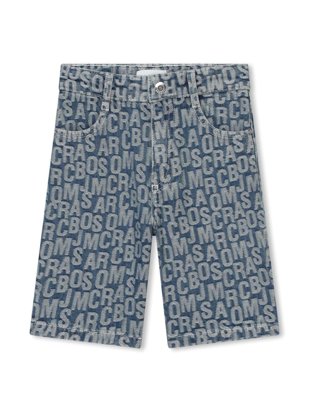 Marc Jacobs Kids Jeans-Shorts mit Monogramm - Blau von Marc Jacobs Kids