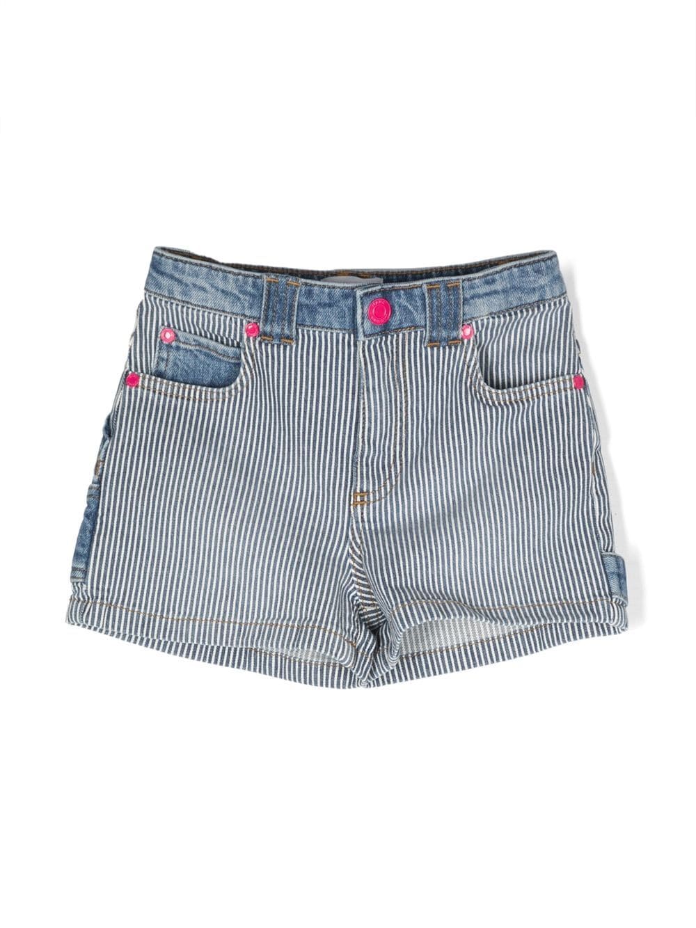 Marc Jacobs Kids Gestreifte Jeans-Shorts - Blau von Marc Jacobs Kids