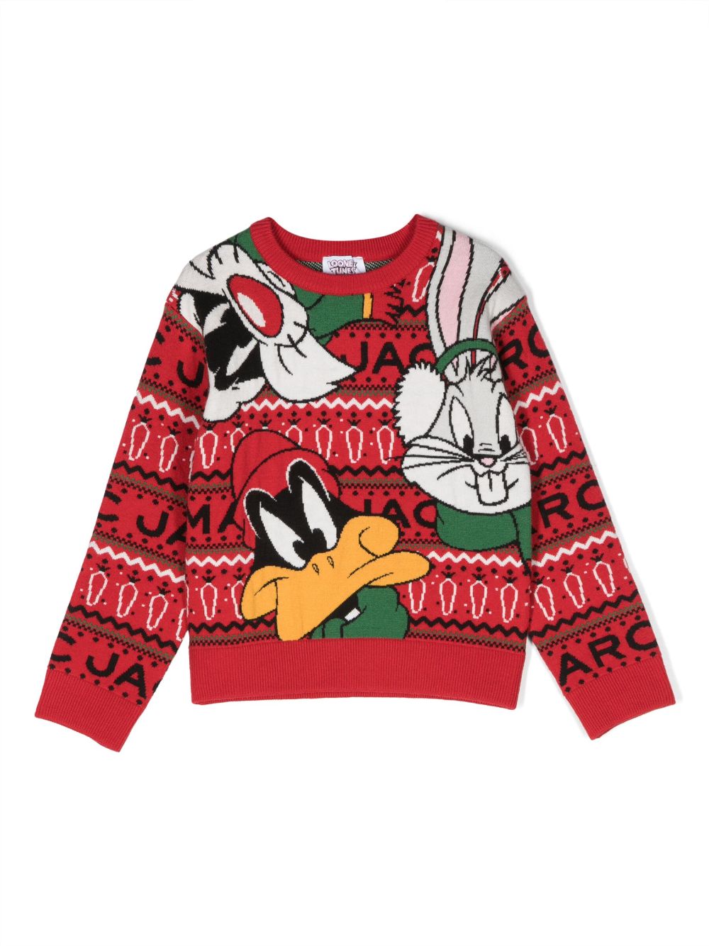 Marc Jacobs Kids x Looney Tunes Intarsien-Pullover - Rot von Marc Jacobs Kids