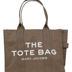 Große Marc Jacobs Baumwolltasche In Schiefergrün von Marc Jacobs