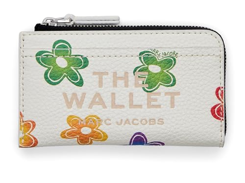 MARC JACOBS Damen The TOP Zip Wallet Bag, White Multi von Marc Jacobs
