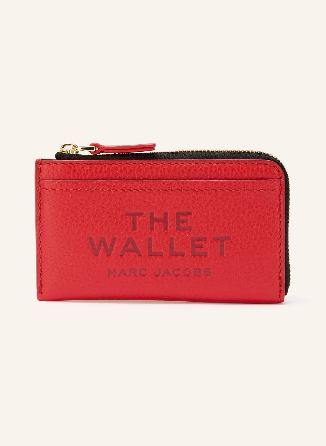 Marc Jacobs Geldbörse The Leather Top Zip Multi Wallet rot von Marc Jacobs