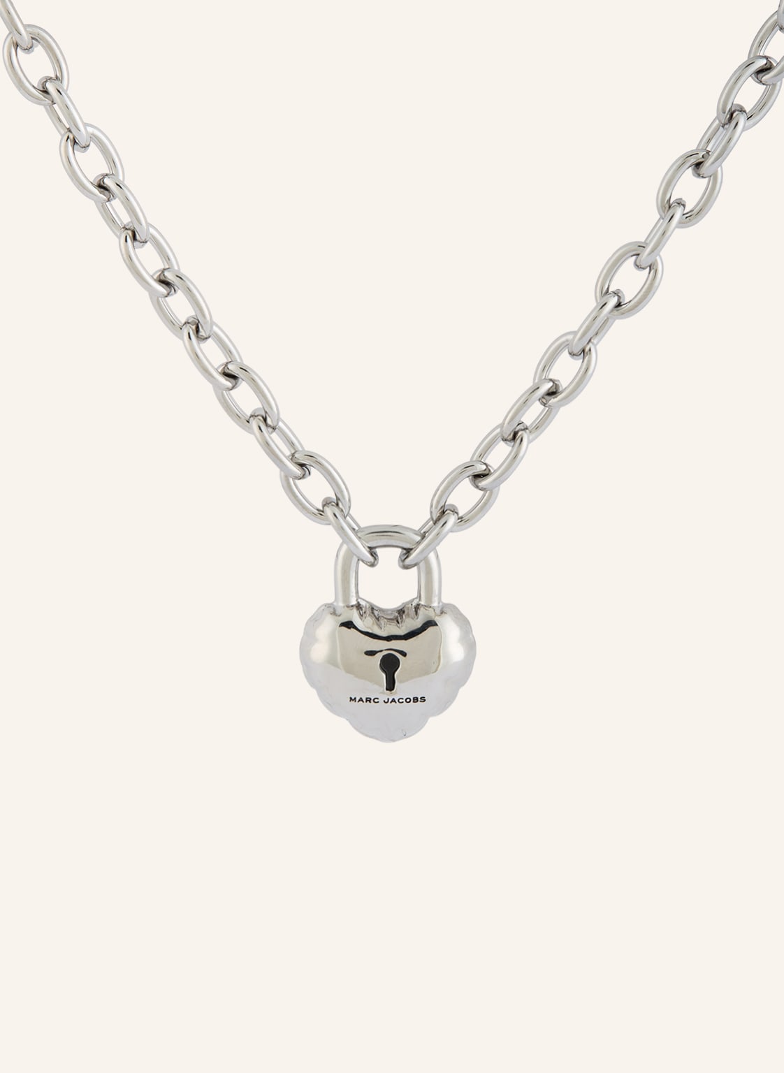 Marc Jacobs Halskette Balloon Heart Lock Pendant silber von Marc Jacobs