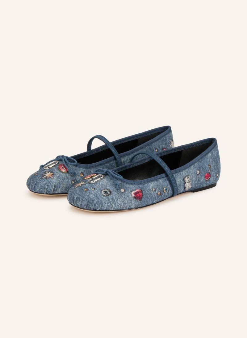 Marc Jacobs Mary-Jane-Ballerinas The Sabrina Ballerina blau von Marc Jacobs