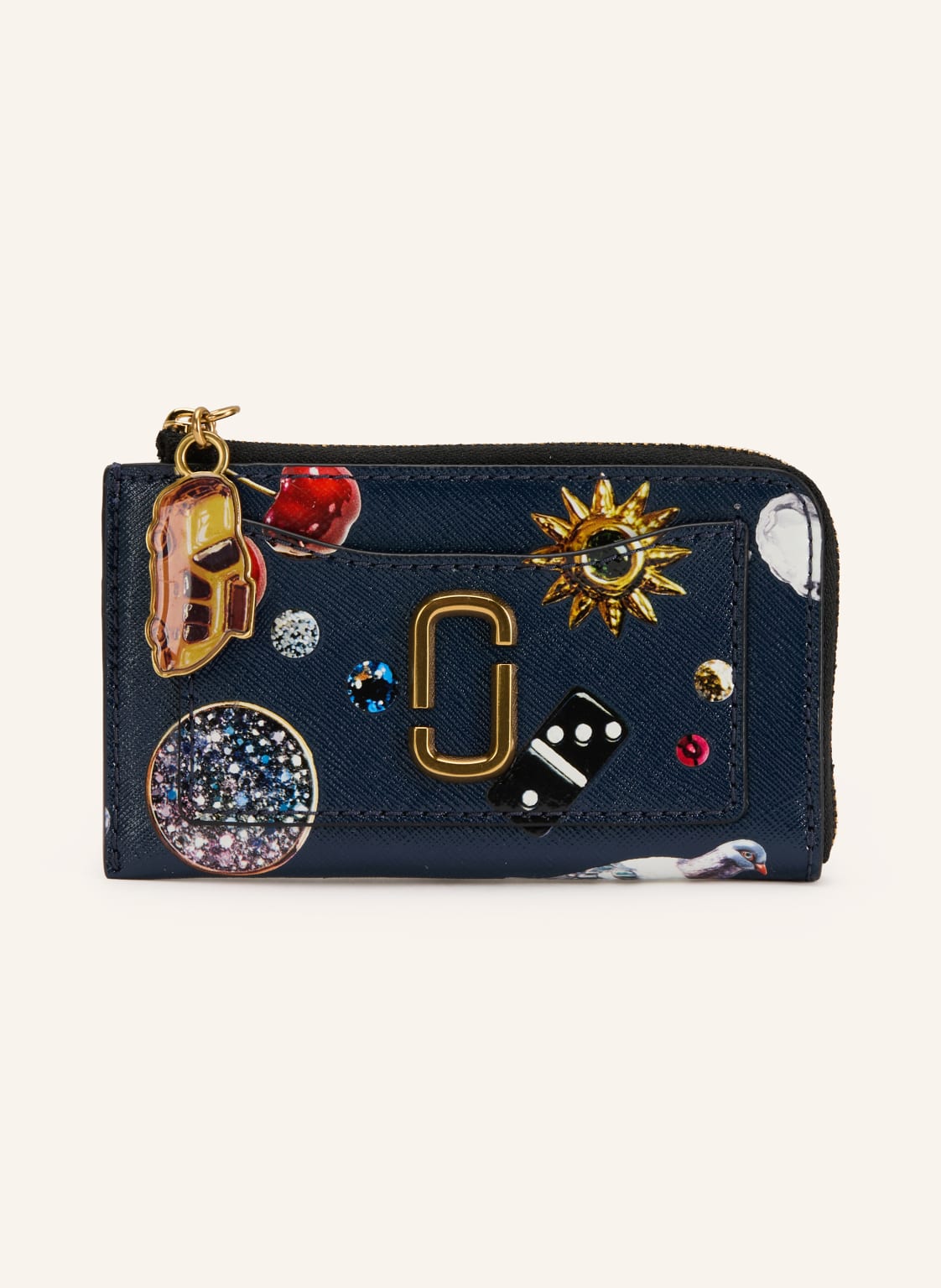 Marc Jacobs Saffiano-Geldbörse The Top Zip Multi Wallet blau von Marc Jacobs