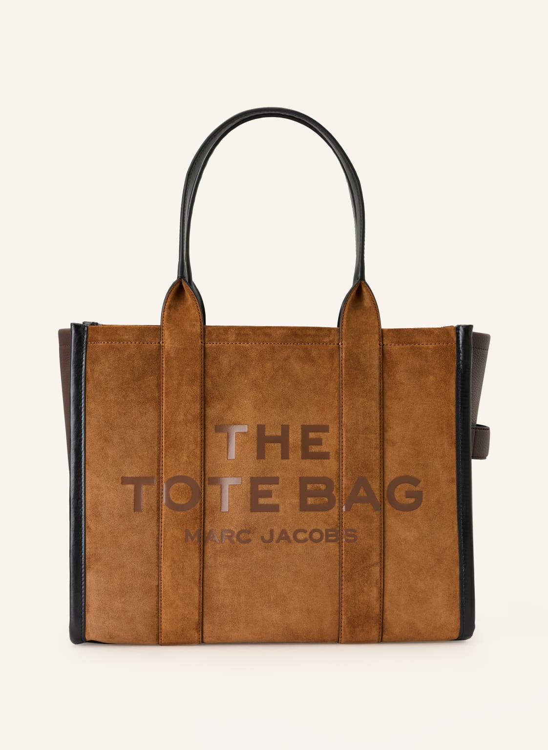 Marc Jacobs Shopper The Large Tote Suede Leather Mix braun von Marc Jacobs