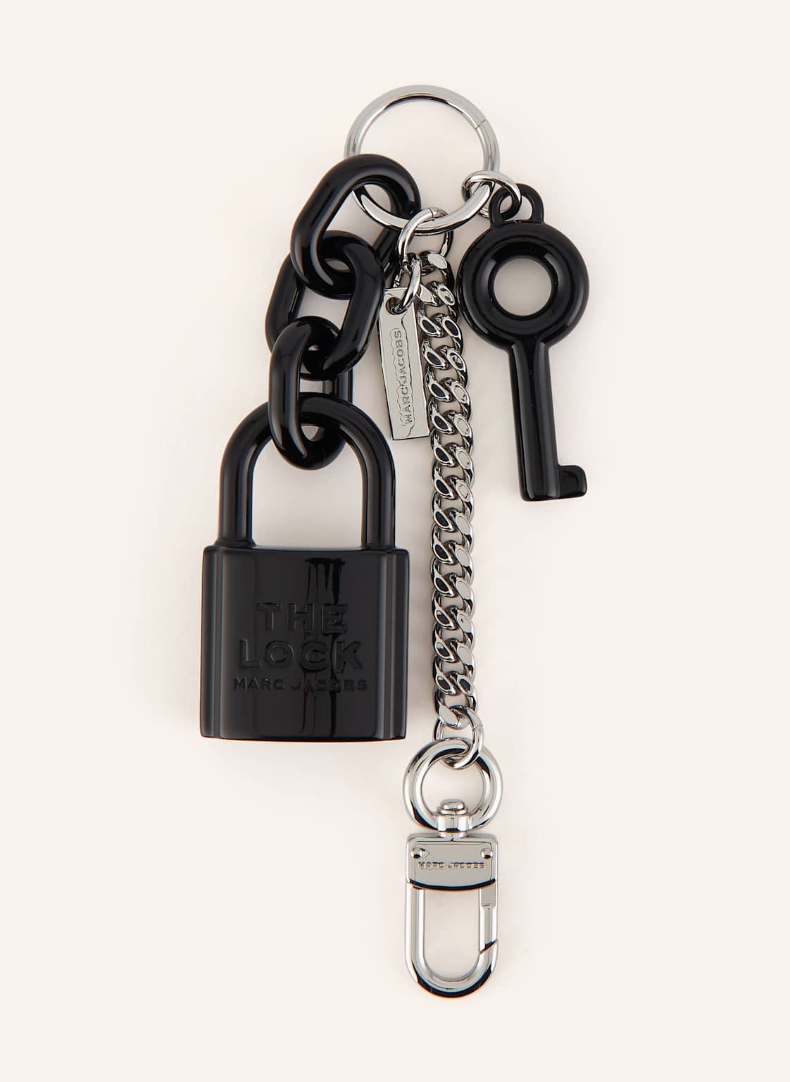 Marc Jacobs Taschenanhänger The Lock Charm Chain schwarz Marc Jacobs Taschenanhänger The Lock Charm Chain schwarz von Marc Jacobs