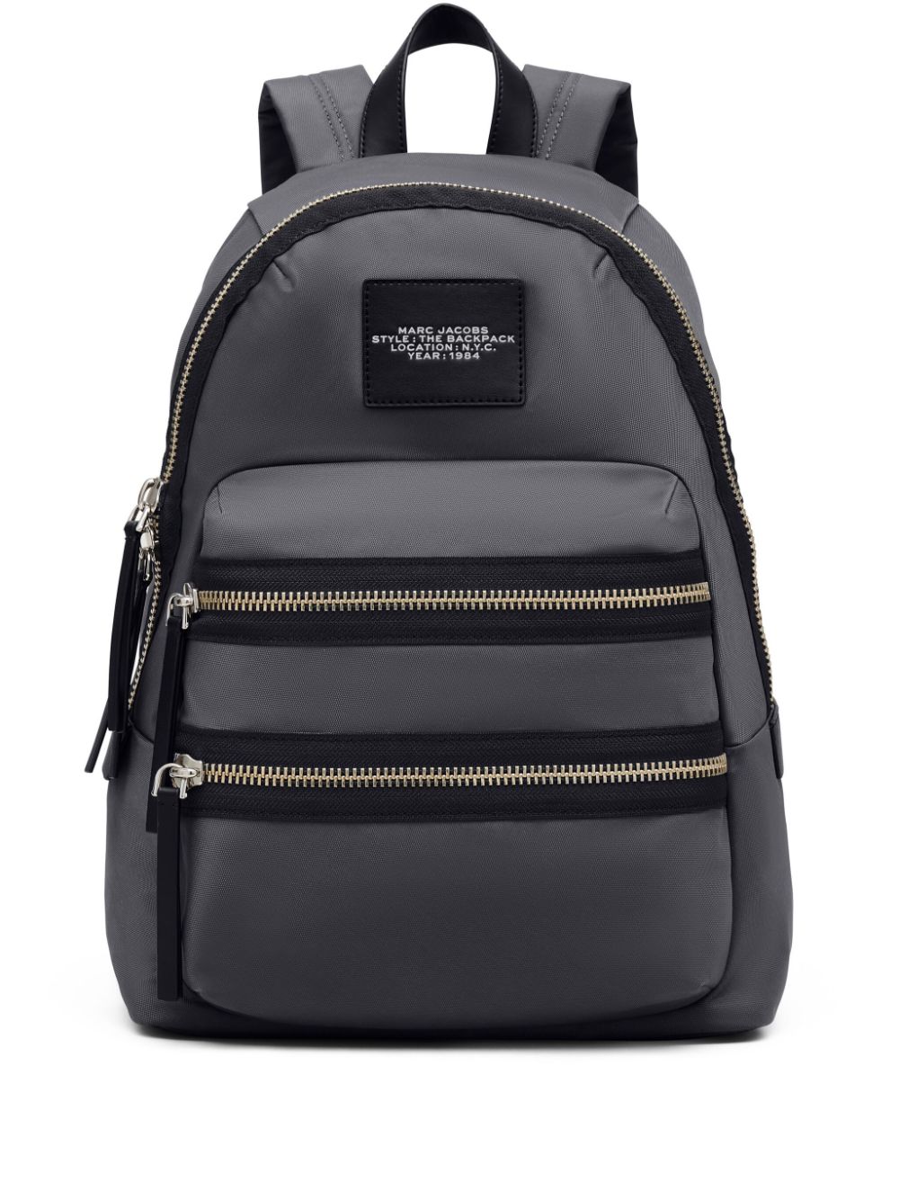 Marc Jacobs Großer The Backpack Rucksack mit Reißverschluss - Grau von Marc Jacobs