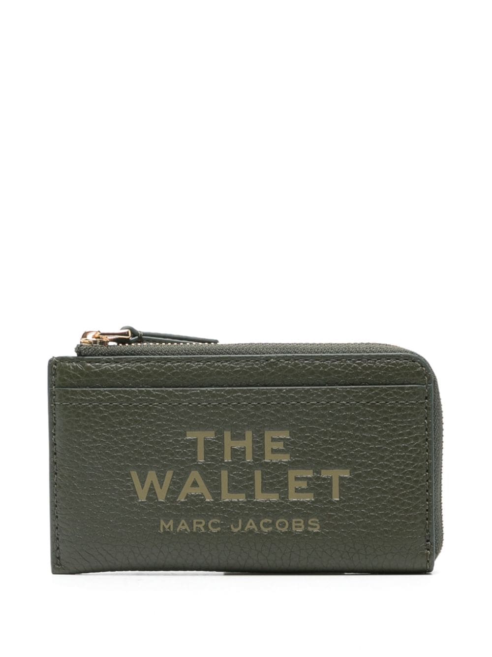 Marc Jacobs The Leather Portemonnaie mit Reißverschluss - Grün von Marc Jacobs