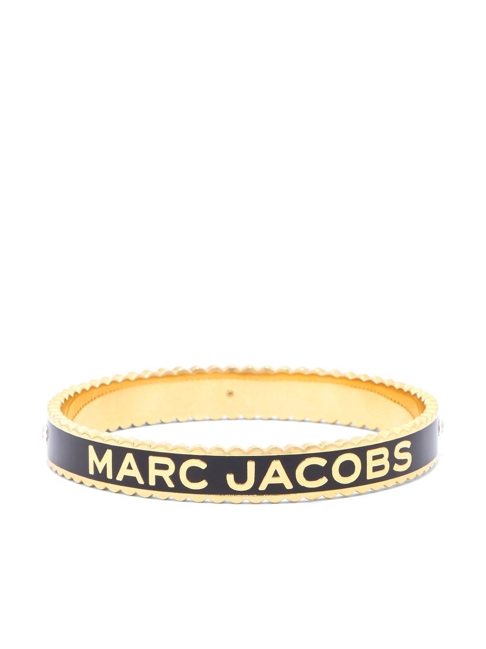 Marc Jacobs Großer The Medallion Armreif - Schwarz von Marc Jacobs