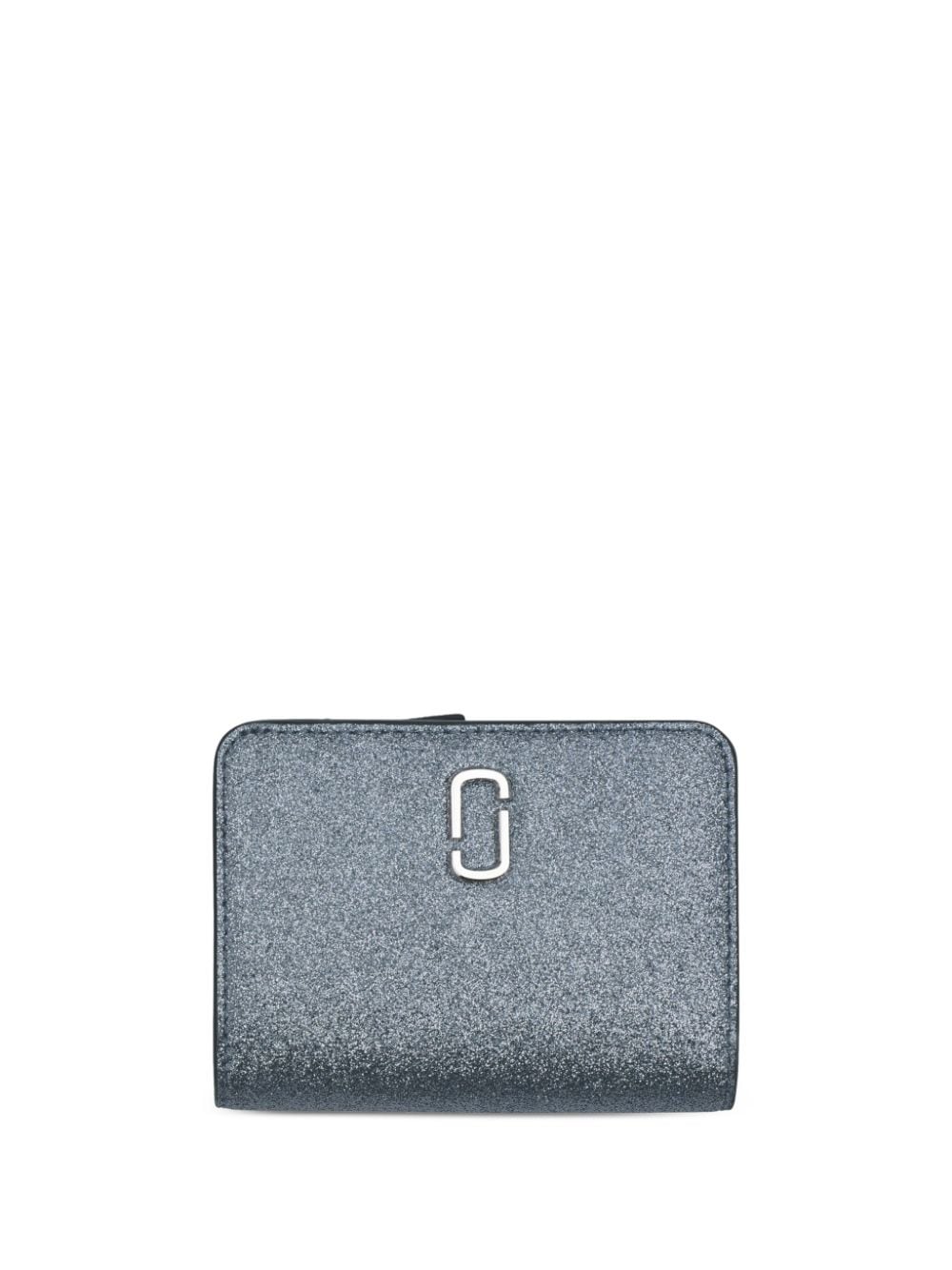 Marc Jacobs The Mini Compact Portemonnaie im Glitter-Look - Blau von Marc Jacobs