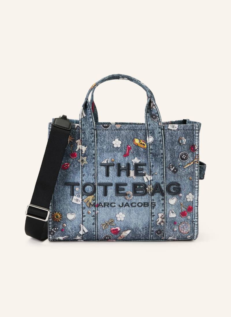 Marc Jacobs Umhängetasche The Trompe L'oeil Trinket Canvas Medium Tote Bag blau von Marc Jacobs