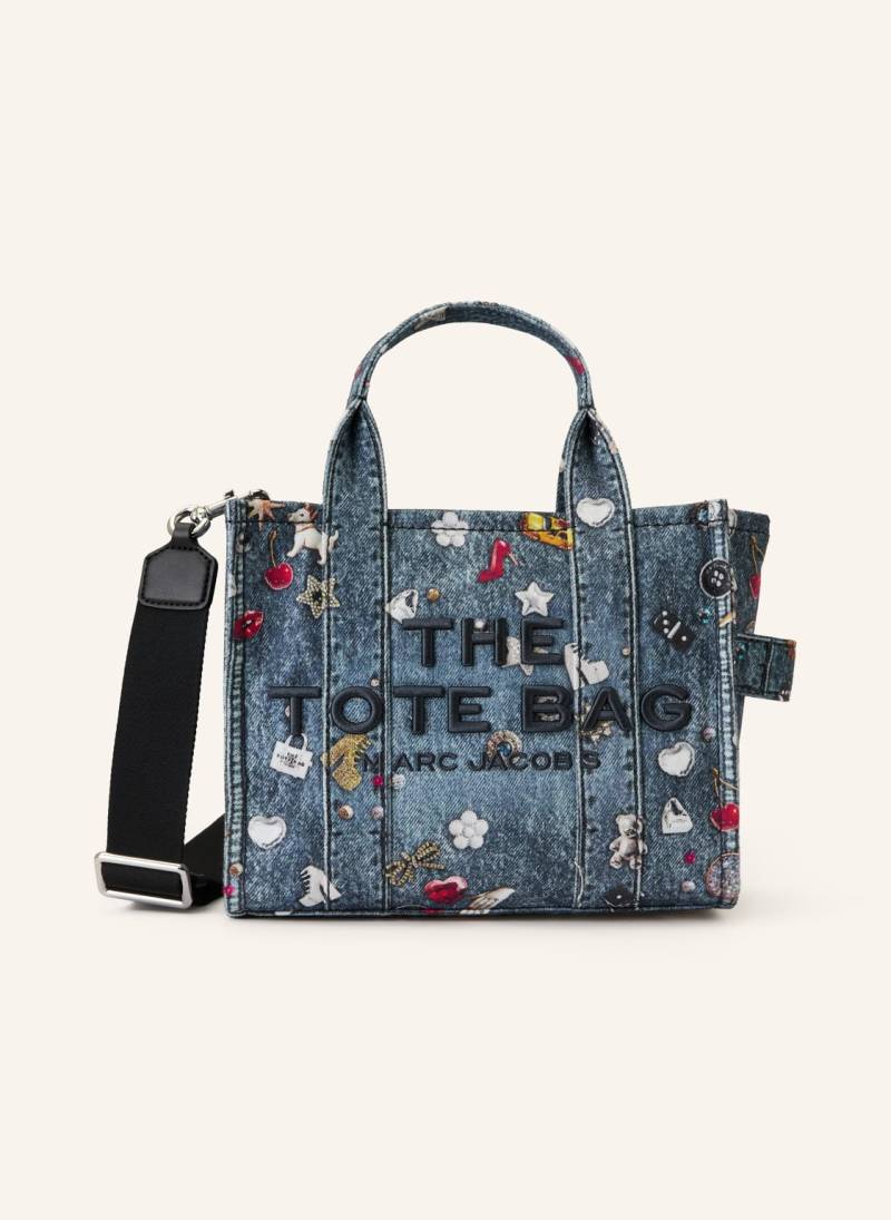 Marc Jacobs Umhängetasche The Trompe L'oeil Trinket Canvas Small Tote Bag blau von Marc Jacobs