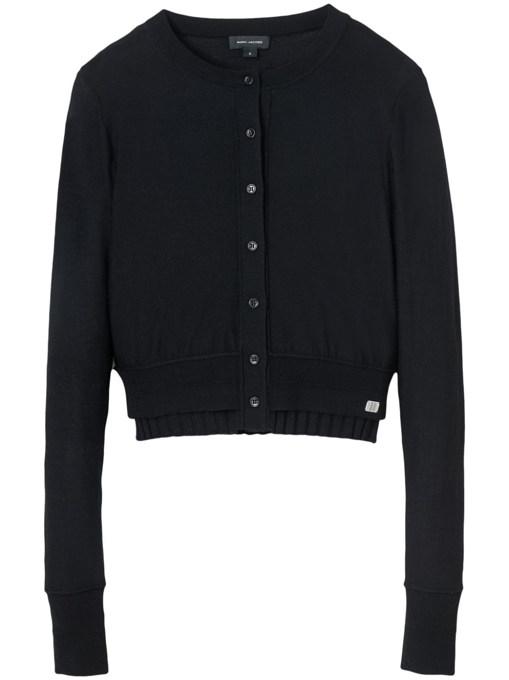 Marc Jacobs Wollcardigan mit geripptem Saum - Schwarz von Marc Jacobs