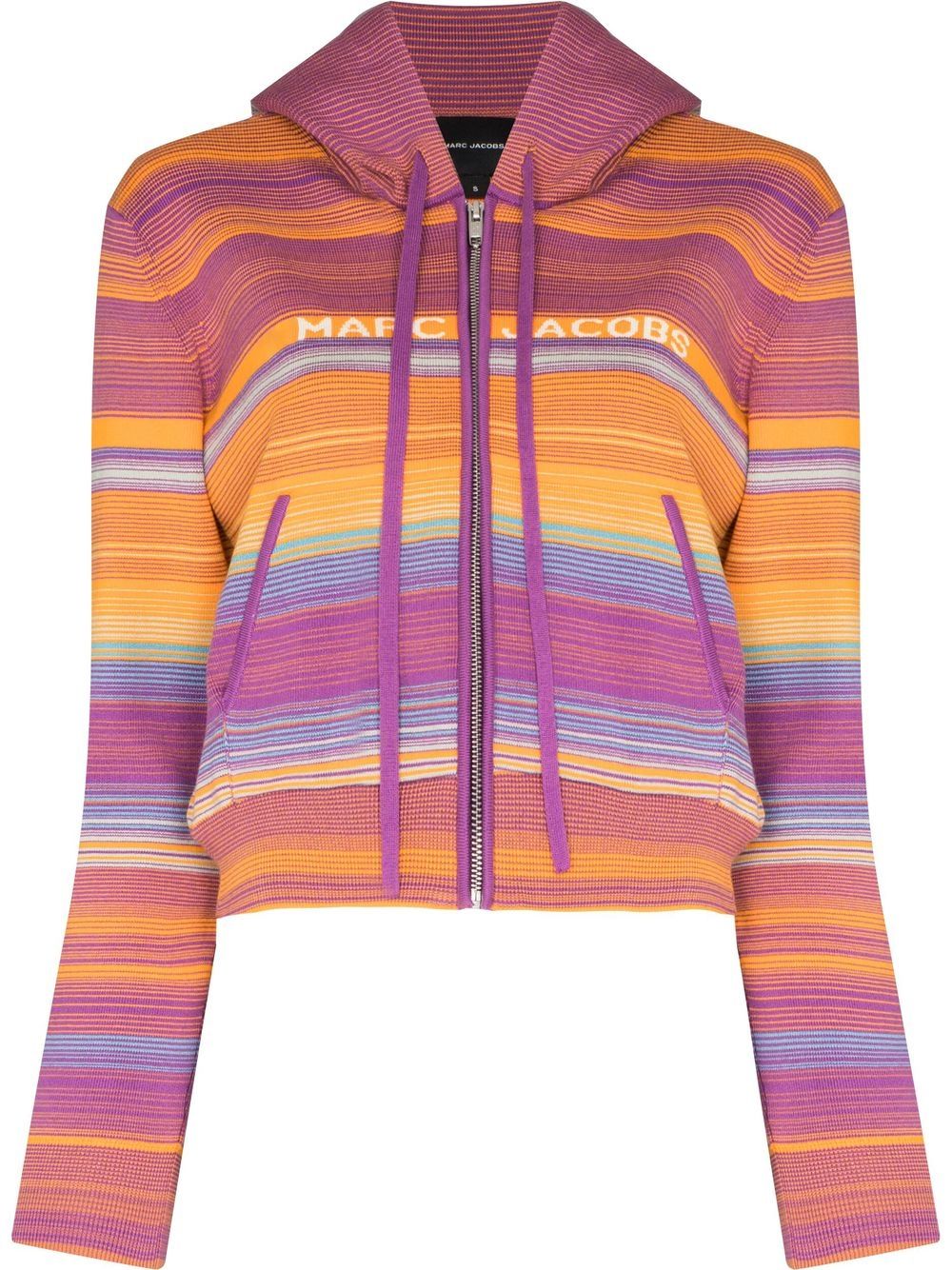 Marc Jacobs Cropped-Kapuzenjacke mit Reißverschluss - Violett von Marc Jacobs