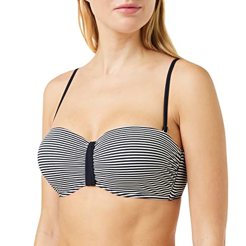 Marc O’Polo Body & Beach Damen Beach W-bandeau Top Bikinioberteil, Schwarz (Blauschwarz 001), 40B EU von Marc O'Polo