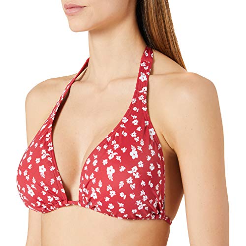 Marc O’Polo Body & Beach Damen Women Mix Top Triangel Oberteil Bikini, dunkelrot, 040 von Marc O'Polo