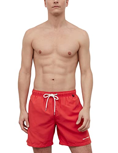 Marc O’Polo Body & Beach Herren M-Beach Shorts Boardshorts, rot, S von Marc O'Polo