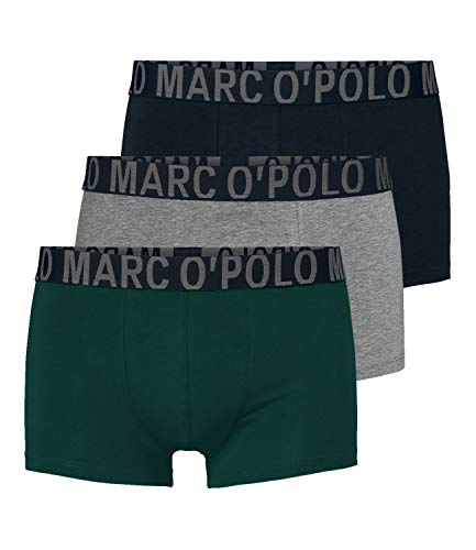 Marc O'Polo Body & Beach Herren Multipack M-Shorts 3-Pack Retroshorts, Grün (Dunkelgrün), M von Marc O'Polo