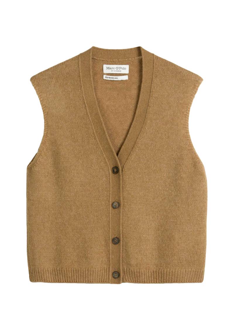 Marc OPolo Casual - Ärmellose Strickweste braun - Gr. - S von Marc O'Polo Casual