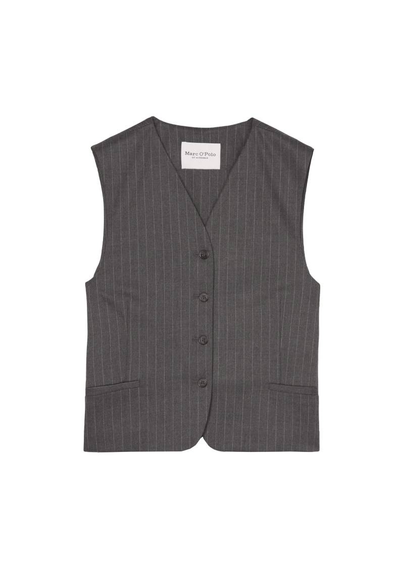 Marc OPolo Casual - Anzugweste mit Nadelstreifen grau - Gr. - 40 von Marc O'Polo Casual